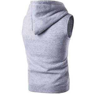 Custom Gym <b>Workout</b> Fitness Hooded Sweatshirt Cotton Women Sleeveless <b>Hoodie</b> - Product Image 2