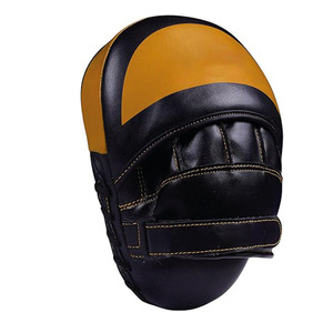 Mejores manoplas de entrenamiento de boxeo de cuero genuino, almohadillas de enfoque con gancho y almohadilla de enfoque curva para MMA con patrón impreso para protección - Product Image 5
