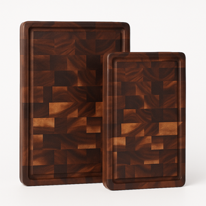 Planche à découper extra large en bois d'acacia à grain transversal, épaisseur 40 mm, bloc de boucher robuste pour cuisine, usine OEM - Product Image 2