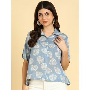 Camisa de Viaje Ligera de Alta Calidad para Mujer, Ropa Casual de Verano, Tacto Suave, de Proveedor de India a Precio de Mayoreo - Product Image 1