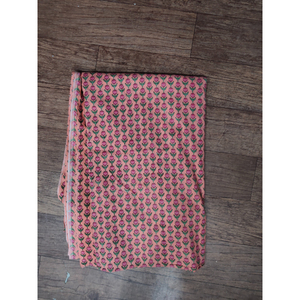 Preciosa Bolsa de Cosméticos de Algodón con Diseño Floral Bohemio, Tamaño Mediano, Portátil, con Cierre Abierto, Regalo para Ella - Product Image 1