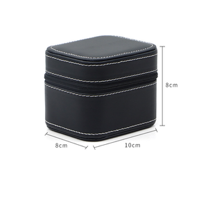 Boîte à montres en cuir PU multicolore, étui de rangement à fermeture éclair à fente unique, protège-montre de voyage pour collection et cadeaux - Product Image 6