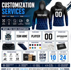 Sudadera con Capucha Personalizada para Calentamiento de Fútbol, Sudadera de Entrenamiento Ligera y Transpirable para Equipos, Ropa Deportiva para Práctica de Fútbol - Product Image 4