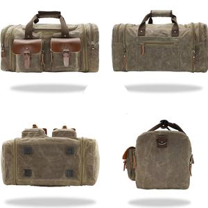 Sac de sport pliable en cuir véritable, style le plus récent, imperméable, pour la course à pied, avec logo personnalisé, vente en gros, directement de l'usine - Product Image 6