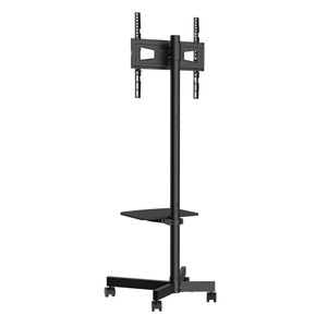 Supporto TV da Ufficio Regolabile in Altezza con Ruote per TV da 23-60 Pollici e Vassoio Audio - Product Image 2