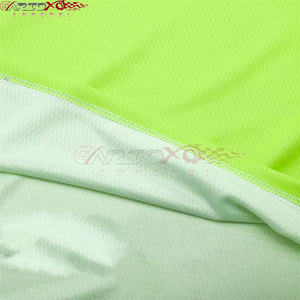 Maillot de course moto unisexe à manches longues, color-block vert bleu rouge, coupe-vent, séchage rapide, en polyester, pour adultes, toutes saisons - Product Image 6