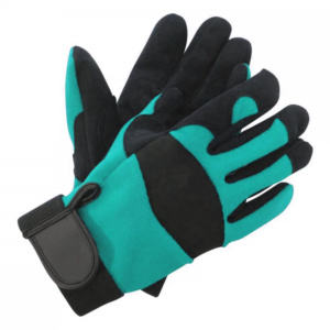 Gants de sécurité robustes en polyester, paume double couche, cuir synthétique souple Amara, ajustement parfait, poignet réglable, antistatiques - Product Image 6