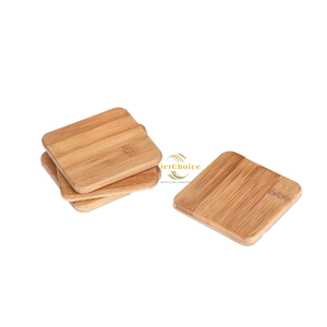 Eco Friendly Bamboo Square Coaster Natural Cup Mat for <b>Table</b> <b>Protection</b> Wholesale Buyers - Product Image 5