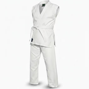 Kimono de grappling sans manches de haute qualité, tissage perlé, 100 % coton, logo personnalisé, uniforme d'entraînement professionnel pour hommes - Product Image 1