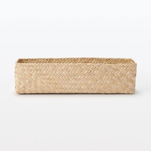 Seagrass Organizer Herringbone <b>Rectangular</b> Half <b>Basket</b> Handmade <b>Storage</b> <b>Basket</b> Wholesale eco-friendly Made in Viet Nam - Product Image 3