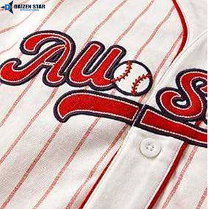 Vintage Style Baseball Jersey Custom Embroidery Logo Team Wear - Product Image 2