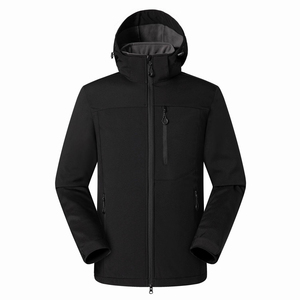 Chaquetas Cortavientos Ligeras para Hombre, Color Negro, Tallas Grandes, Chaquetas Cortavientos de Nailon con Sublimación en Color Negro - Product Image 5