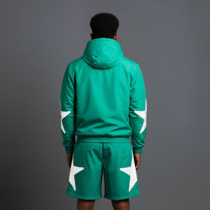 Custom Nylon Men's Windbreaker <b>Set</b> Zip-Up Breathable Men's Tracksuit <b>Set</b> for Outdoor Activities - Product Image 2