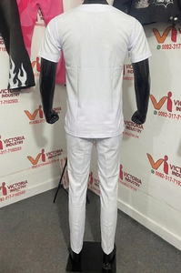 Uniformes Médicos Unisex de Manga Corta, Diseño Deportivo, Tallas Grandes, Color Blanco, para Hospital, Enfermería, OEM - Product Image 3