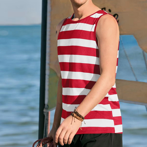 Custom Size Polyester/Cotton Casual Men's Tank Tops Quick Dry Breathable Eco-Friendly Fabric Custom Design Custom Colors Logos - Product Image 1