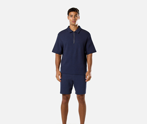 Wholesale <b>Polyester</b> Men's for Fleece Fabric High Quality Contrast Stitch Breathable Custom Logo <b>T</b>-<b>shirt</b> - Product Image 2
