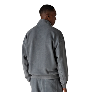 Conjunto Deportivo Completo para Hombre con Cierre de Cremallera, Sudadera con Cuello Alto y Logotipo Personalizado, Pantalones con Cordón y Pierna Recta, Corte Regular, 2 Piezas, Ropa Deportiva Urbana - Product Image 2