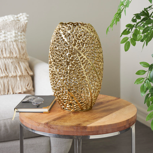 Luxury Hammered Brass <b>Vase</b> <b>Gold</b> Finish Handmade Decorative Tabletop Centerpiece for Modern Home Decor At Best Price - Product Image 2