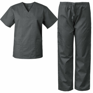 Wholesale Unisex Medical <b>Scrub</b> Set Short Sleeve Easy-Move Hospital Uniform Breathable Workwear for Men & Women - Product Image 3