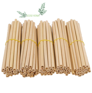 Reusable Bamboo <b>Straws</b> <b>for</b> Smoothies Bubble Tea & Coffee - Eco-Friendly Biodegradable <b>Drinking</b> <b>Straws</b> by Eco2Go Vietnam - Product Image 2