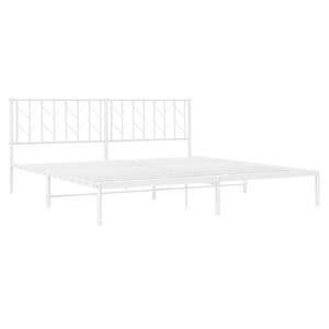 Base de Cama Doble de Acero Blanco, Rectangular, Metálica - Product Image 4