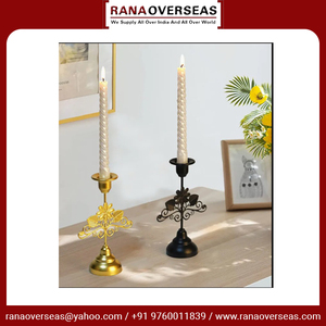 แท่นวางเทียนเหล็กสำหรับตกแต่งโต๊ะคุณภาพสูงดีไซน์หรูหราพร้อมการตกแต่งที่หลากหลายเหมาะสำหรับงานแต่งงานและที่บ้าน - Product Image 3