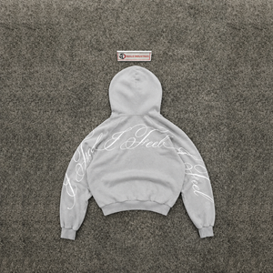 Sudadera con capucha extragrande gris claro con cremallera, de felpa gruesa de algodón, color gris ceniza, gris niebla, gris humo, gris piedra, unisex, estilo urbano, informal, moda urbana - Product Image 6