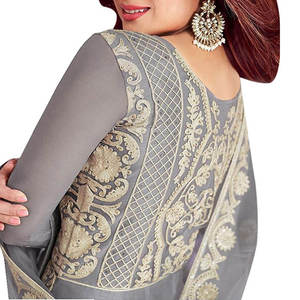 Robe de soirée pour femme 2026, ensemble trois pièces fantaisie, broderie lourde, en mousseline, style pakistanais, robe de mariée traditionnelle de luxe, créateur Forma - Product Image 5