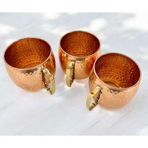 Juego de Tazas Moscow Mule de Cobre Pulido, Personalizables con Logotipo, para Cerveza o Champaña, Precio al por Mayor - Product Image 3