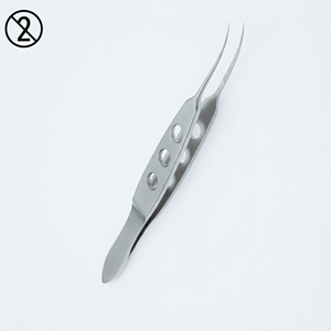 Pinzas Oftálmicas Curvas Profesionales de Alta Calidad, 110 mm, Acero Inoxidable, Instrumento Desechable de Un Solo Uso, Microquirúrgico - Product Image 3