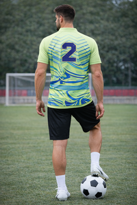 Chemises de sport personnalisées imprimées par transfert thermique pour l'automne, en polyester/coton, respirantes, séchage rapide, écologiques, fourniture en gros OEM - Product Image 4