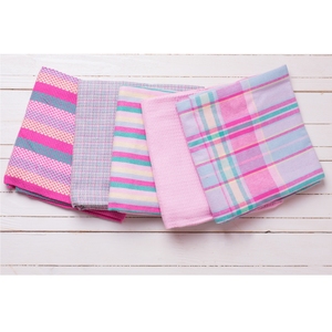 Serviettes de cuisine rayées en coton 100% teint en fil, taille et couleur personnalisées, pour usage en cuisine, à prix abordable en Inde. - Product Image 6