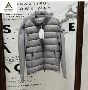 Chaqueta de Mezclilla Gris para Hombre AIFRAN SPORTS, Cuello Camisero, Botones de Cuerno, Acolchado de Algodón Ecológico, Estilo Casual de Invierno - Product Image 5