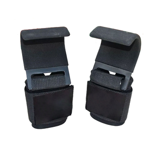 En gros, Ensemble de crochets de levage rembourrés en néoprène pour la musculation et le fitness, avec protection de paume pour soulevé de terre, sécurité professionnelle - Product Image 4