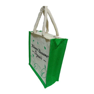 Stylish and Sustainable Jute Hampers Biodegradable Shopping <b>Bags</b> Eco Friendly Reusable Gift Tote <b>Bags</b> for Birthday Holiday Party - Product Image 2