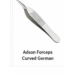 Forceps courbés en acier inoxydable allemand certifiés ISO13485 avec lame droite en titane pour la chirurgie générale - Product Image 1