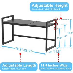 Scaffali Metallici Resistenti da 110 Libbre per Pentole, Padelle e Piccoli Elettrodomestici - Unità di Stoccaggio in Metallo da 110 Libbre - Product Image 2