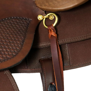 Selles d'équitation en cuir les plus vendues, sièges en cuir sur mesure, selles de cheval en cuir à vendre, selle fabriquée au Pakistan, prix OEM pas cher - Product Image 6