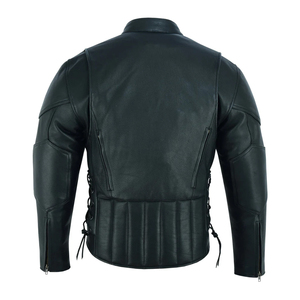 Vestes en cuir pour hommes de qualité supérieure avec fermeture éclair, doublure chaude, style décontracté, vestes en cuir pour hommes - Product Image 2