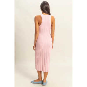 HYFVE Vestido de Punto Acanalado Bodycon Cuello Redondo Variantes Cumplidas a Mano - Product Image 5