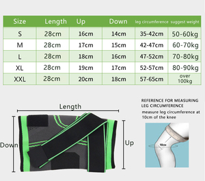 Genouillères de compression noires en néoprène à enfiler, bandage de soutien pour l'entraînement de musculation, antidérapantes, légères, unisexe - Product Image 6