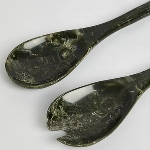 Cuchara de resina hecha a mano con diseño brillante multicolor para el hogar, cocina, comedor de lujo, postre, azúcar, accesorio para servir. - Product Image 1