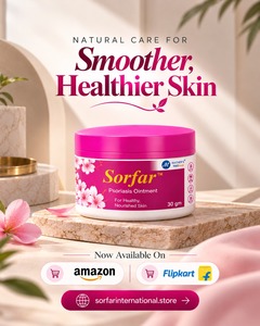 Crème pour le psoriasis Sorfar 30 g pour usage externe, apaisante, hydratante, nourrissante, soin de la peau - Product Image 5
