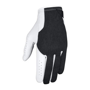 ถุงมือกอล์ฟพรีเมียม รุ่น X Spann สีขาว/ดำ ทำจากหนัง สำหรับมือซ้าย พร้อมเทคโนโลยีป้องกันแสงแดดและดูดซับความชื้น - Product Image 1