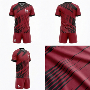 Eco Friendly Recycled Polyester Soccer Uniform Custom Logo Sublimated Football Jersey Set Durable <b>Match</b> Wear For Adults - Product Image 6
