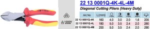 Alicates de corte diagonal de alta resistencia con aislamiento VDE 1000V y agarre 2K - Product Image 6