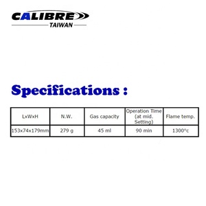TAIWAN CALIBRE 45ml <span class=keywords><strong>Portable</strong></span> Micro Gás Blow <span class=keywords><strong>Torch</strong></span> para Cozinha e Restaurante - Product Image 5