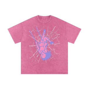 T-shirt surdimensionné délavé à l'acide, nouveau design, personnalisé, uni, grande taille, vintage, en coton épais – Offre spéciale - Product Image 6