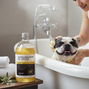 Champú y Jabón Corporal Orgánico Biodegradable y Ecológico para Mascotas, Control de Grasa, Antibacterial, con Edelweiss, para Perros y Gatos, Venta al Por Mayor - Product Image 2