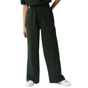Pantalones de chándal acampanados de poliéster y algodón transpirable de secado rápido con servicios OEM/pantalones de chándal acampanados deportivos para gimnasio y fitness - Product Image 1